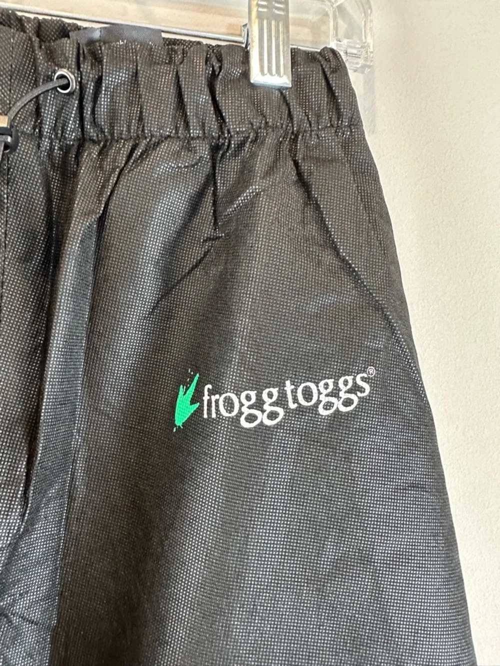 Frogg Toggs Youth Black Camping Hiking Scouts Polly Wogg Rain Suit Pants Large